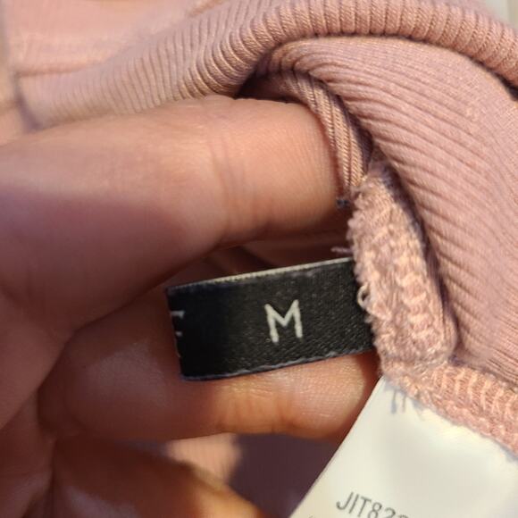 Unknown brand medium women's light salmon pink v-neck blouse - Picture 4 of 7